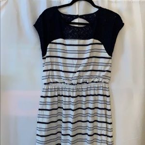 Skies are Blue open back lace dress